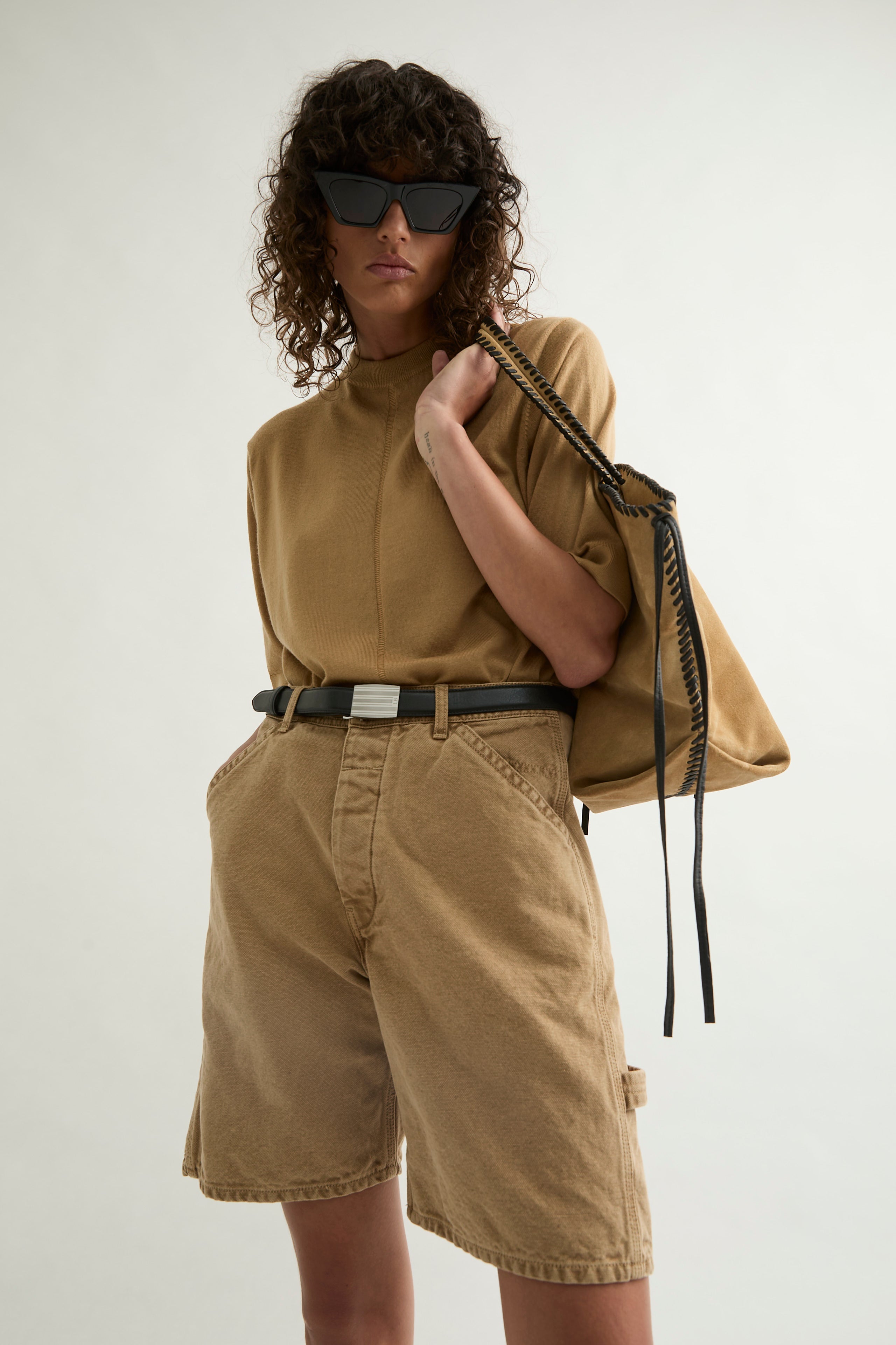 Beige Carpy shorts - Cargo cut - Laurence Bras