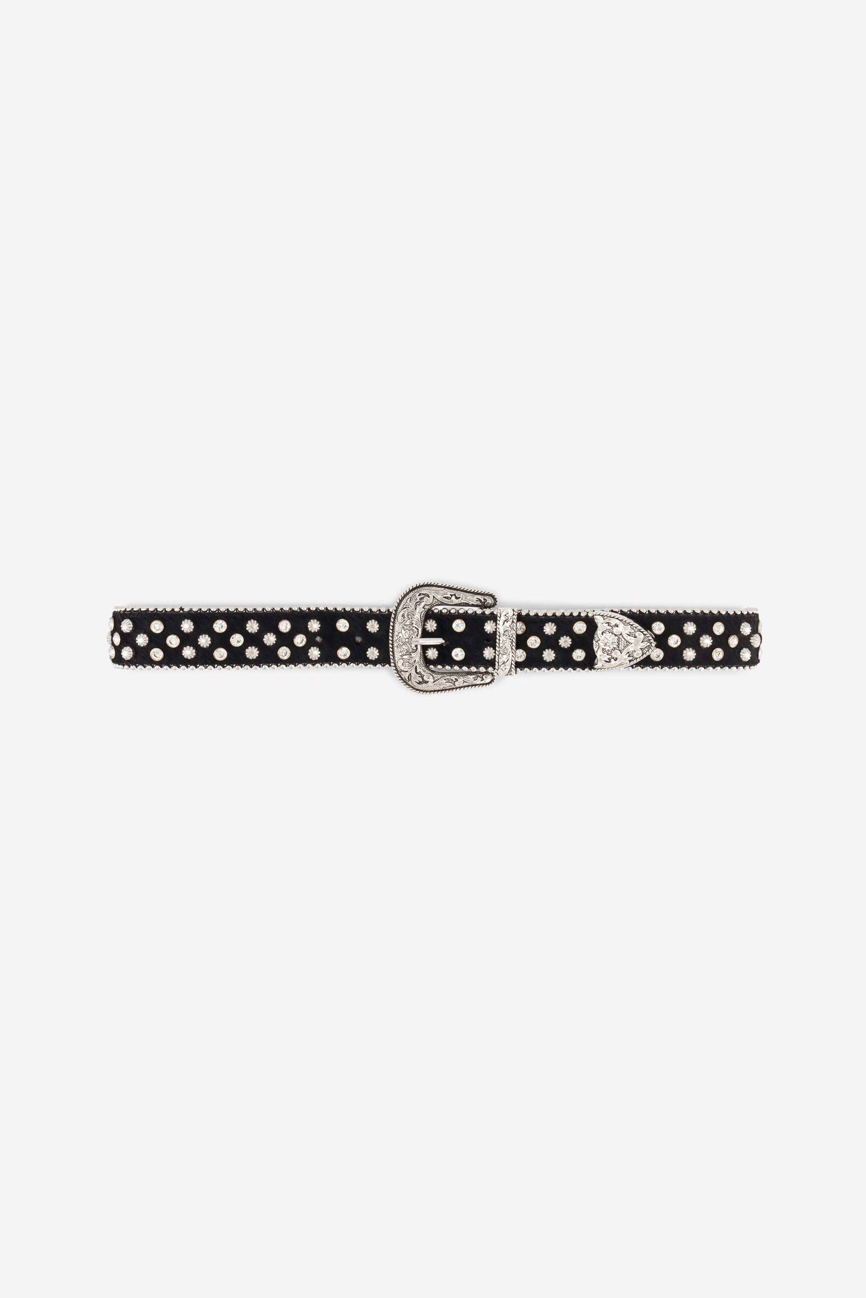 Moona black belt - Inlaid stones - Laurence Bras display picture 3