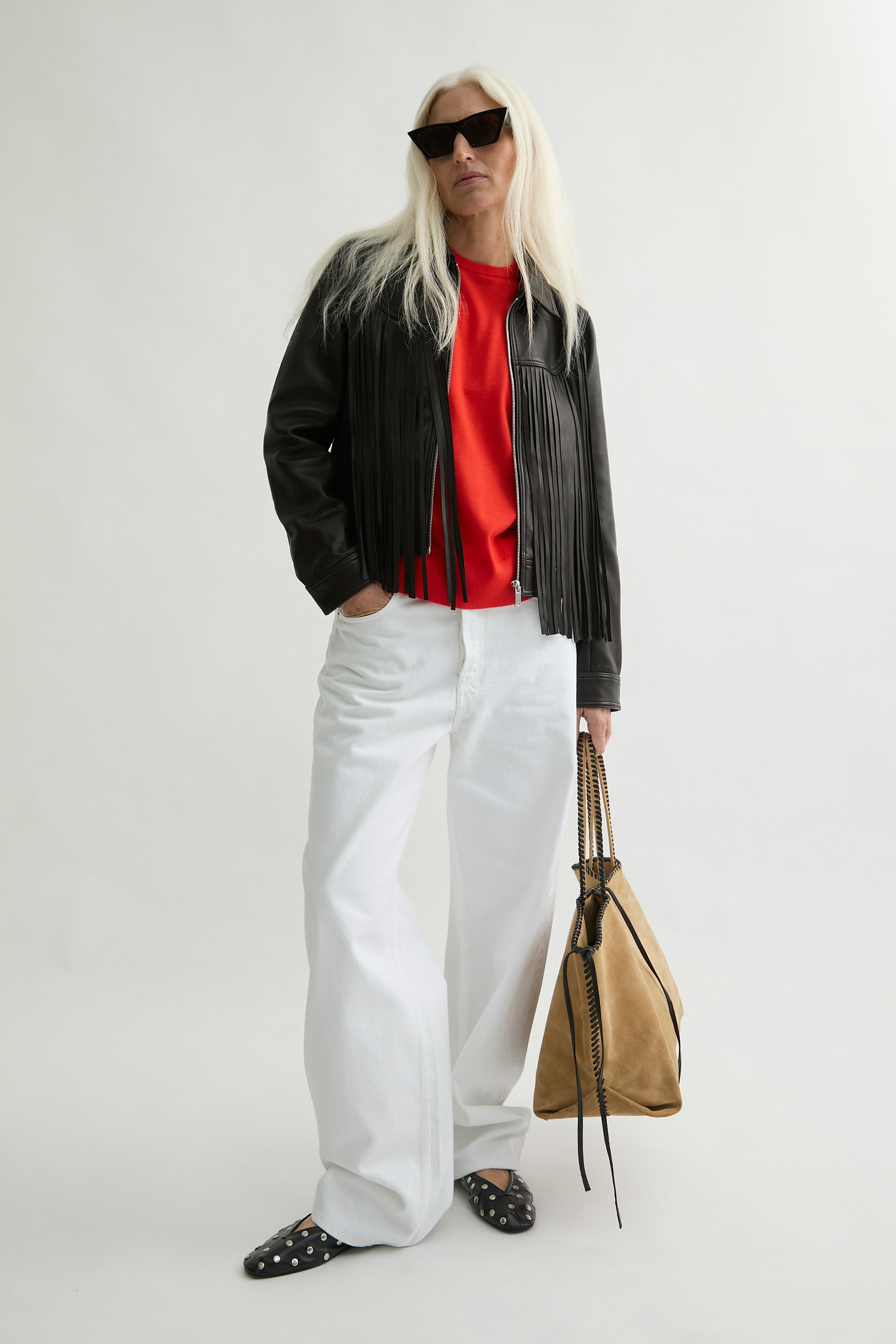 Black Fringy Jacket - Fringed Jacket - Laurence Bras