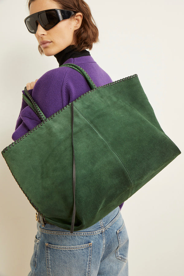 Sac Delhi vert Sac cabas Laurence Bras