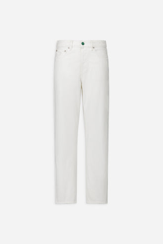 JEAN CROPPED BLANC