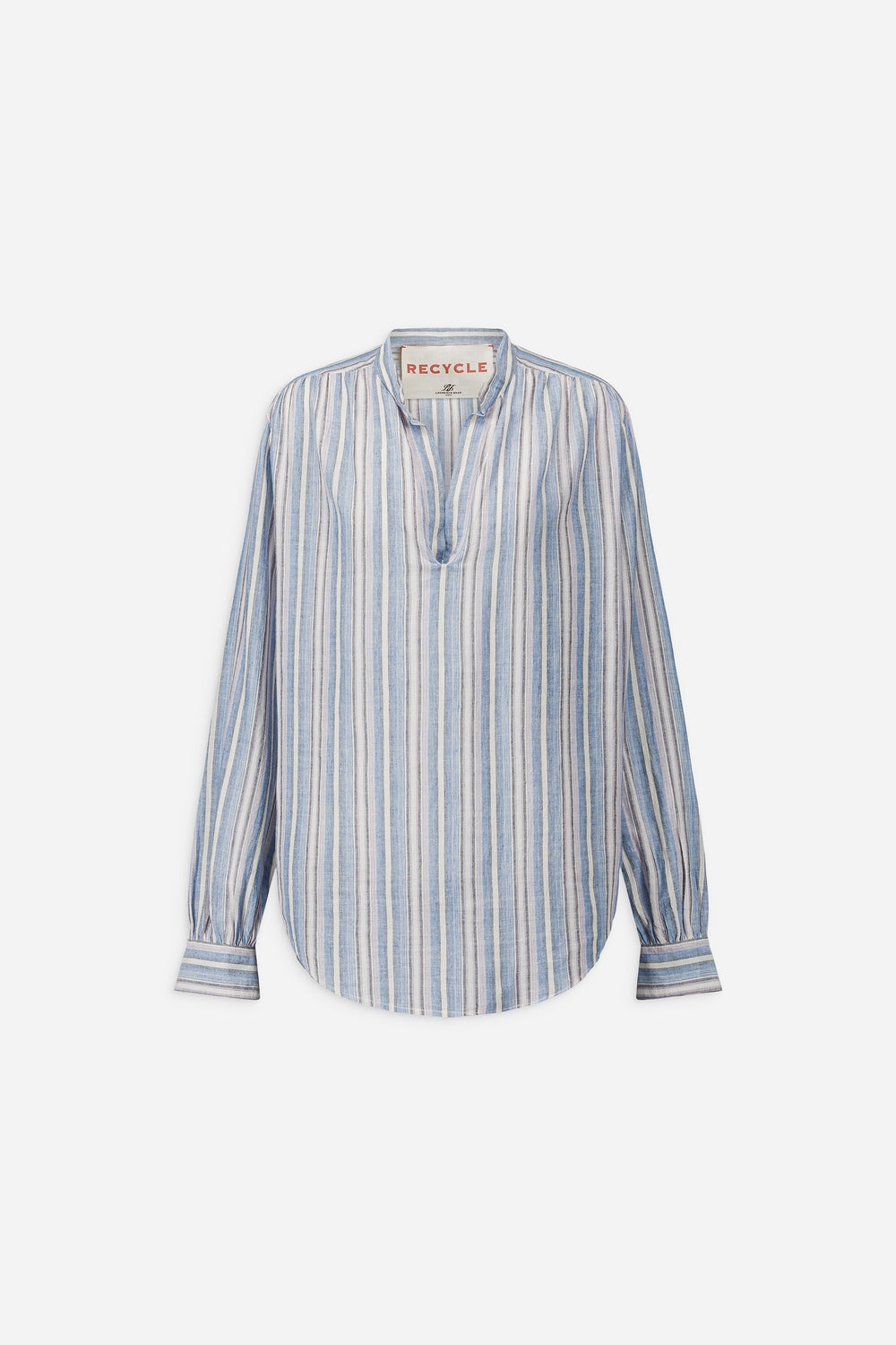 Juul light blue striped cotton blouse - Laurence Bras