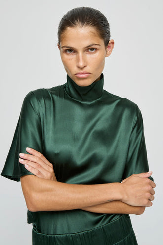 BLOUSE BECOTEE VERTE
