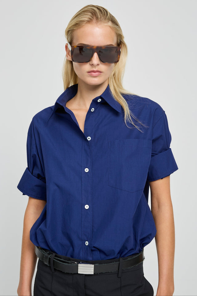 CHEMISE RICKA BLEU MARINE