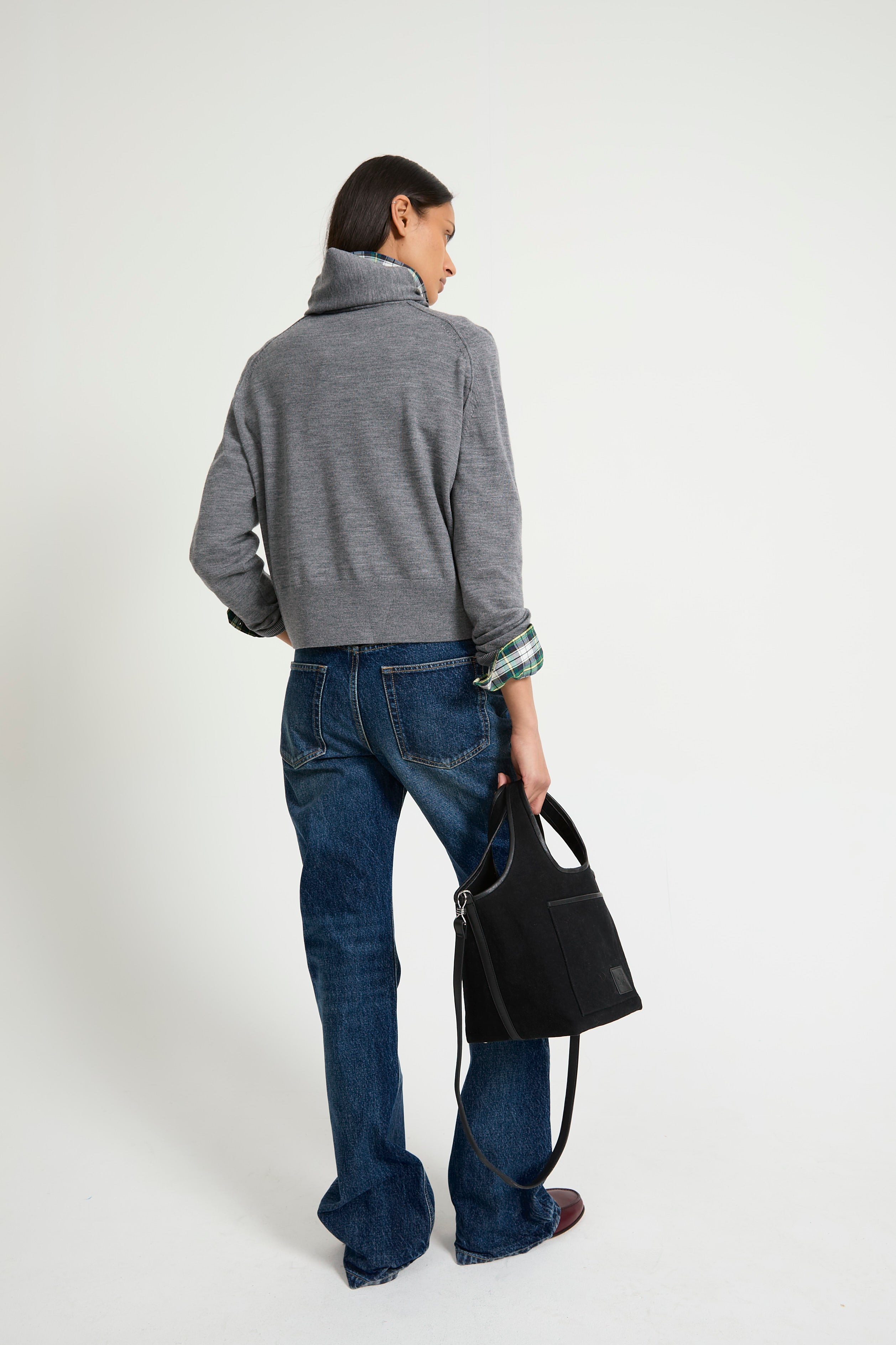 Jean Ambre bleu coupe flare - Laurence Bras