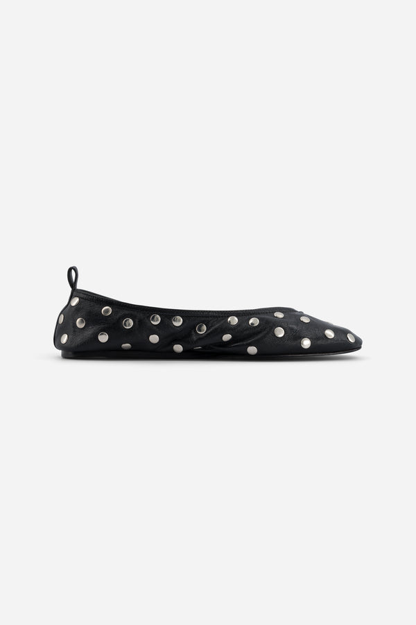 Ballerines Donut noires cloutées - Laurence Bras