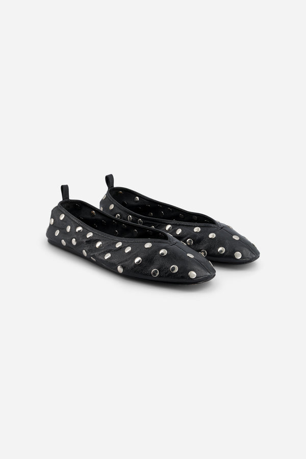 Ballerines Donut noires cloutées - Laurence Bras_1